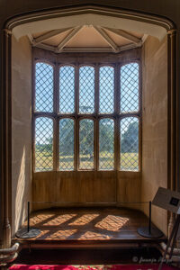 Abadía de Lacock. Oriel window, interior.